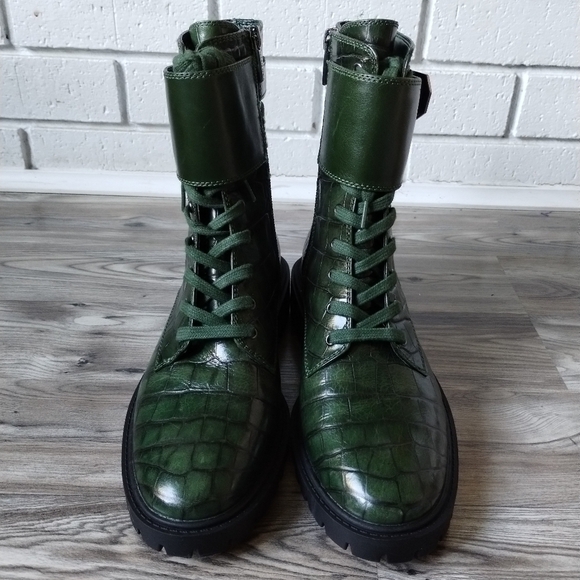 Vince Camuto Women's Fawdry Combat Boot Green Size 7 - Picture 2 of 5